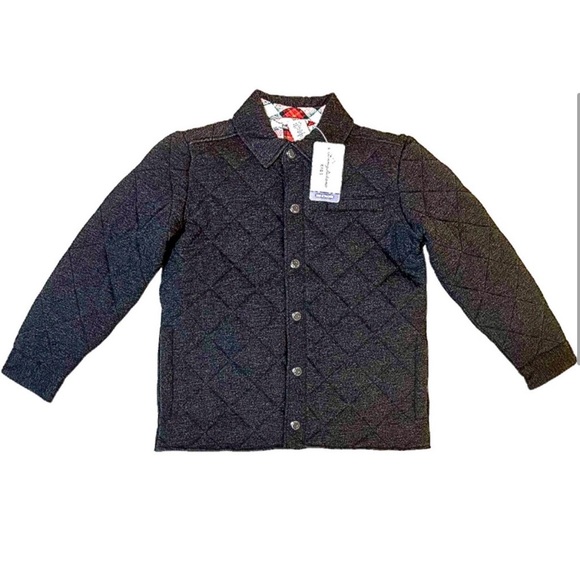 Tommy Bahama Quilted Jacket W/ Flannel lining Size Medium Charcoal Gray NWT - Picture 4 of 11